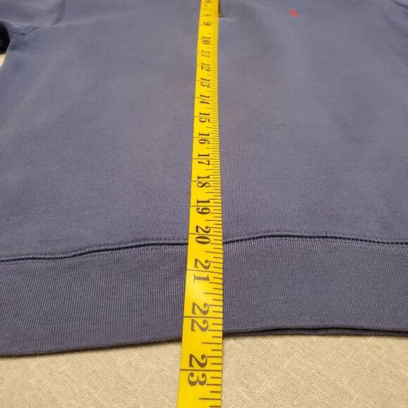 Blue Polo Quarter Zip Collared Sweatshirt in Youth Size M 12-14 - Picture 5 of 10